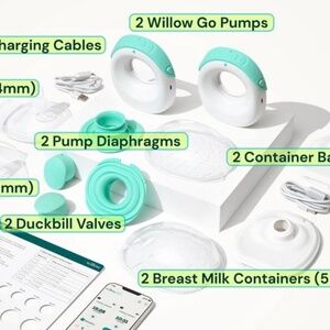 Willow Go cordless breast pump - like new
